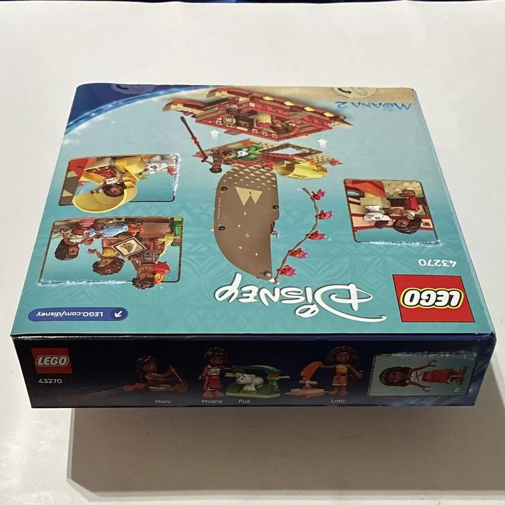 LEGO Disney Moana 2 Moana’s Adventure Canoe 43270 New Sealed 529 Pieces